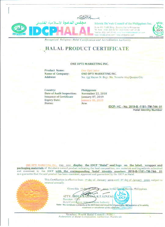 HALAL_Product_Certificate